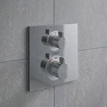 Змішувач прихованого монтажу для душу Hansgrohe Ecostat Square 15714000 з термостатом, фото №1