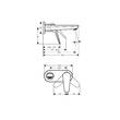 Змішувач для раковини Hansgrohe Novus 71127000 зовнішня частина, фото 2