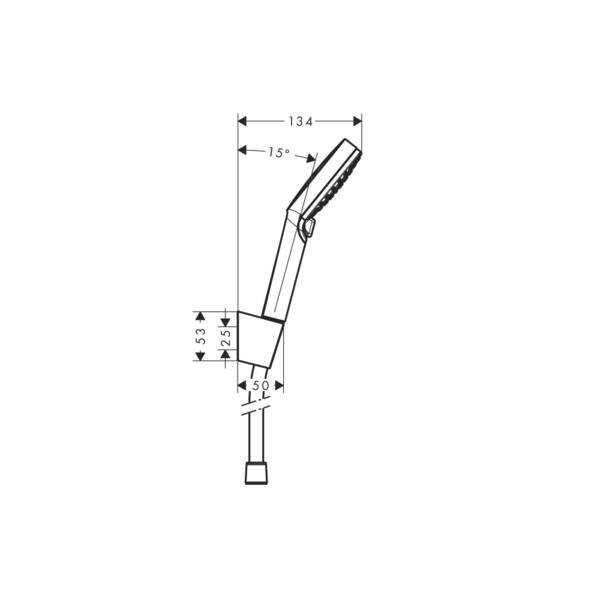 Душовий набір Hansgrohe Crometta 26694400 Vario/Porter'S EcoSmart, фото 2