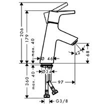 Змішувач для раковини Hansgrohe Talis S 72011000 хром, фото №2