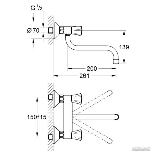 Смеситель для кухни Grohe Costa S 31187001, фото 2