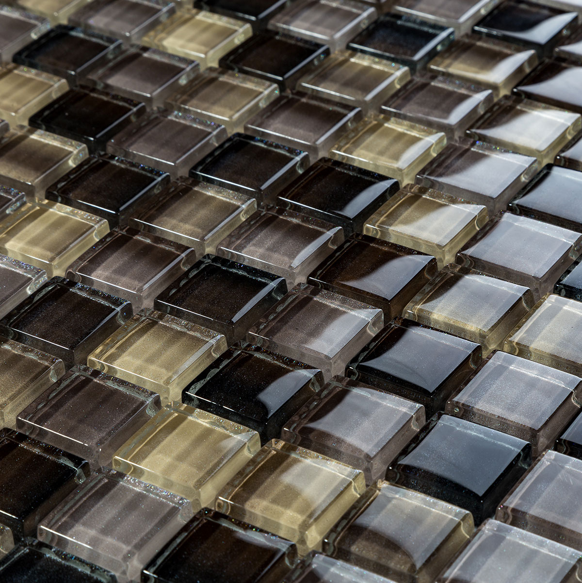 CL-MOS AYFG003 MIX BLACK+GOLD GLASS MOSAIC (1 сорт)