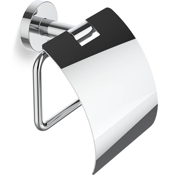 Держатель для туалетной бумаги Decor Walther Basic BA TPH4 0530200 с крышкой, хром, фото 1
