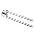 Тримач для рушників Hansgrohe Logis 40512000 подвійний динамічний хром, фото 1