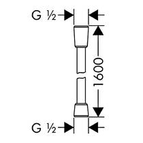 Душевой шланг Axor 28626000 1,6 м хром, фото №2