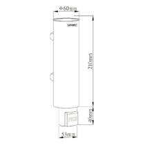 Дозатор для рідкого мила Genwec GW04 06 04 02 нержавіюча сталь полірований, фото №2