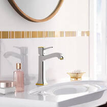 Змішувач для раковини Hansgrohe Metropol Classic 31302090 хром/золото, фото №3