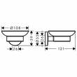 Мильниця Hansgrohe Logis Universal 41715000 з тримачем, фото 2