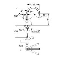 Смеситель для кухни Grohe BauLoop 31368000, фото №2