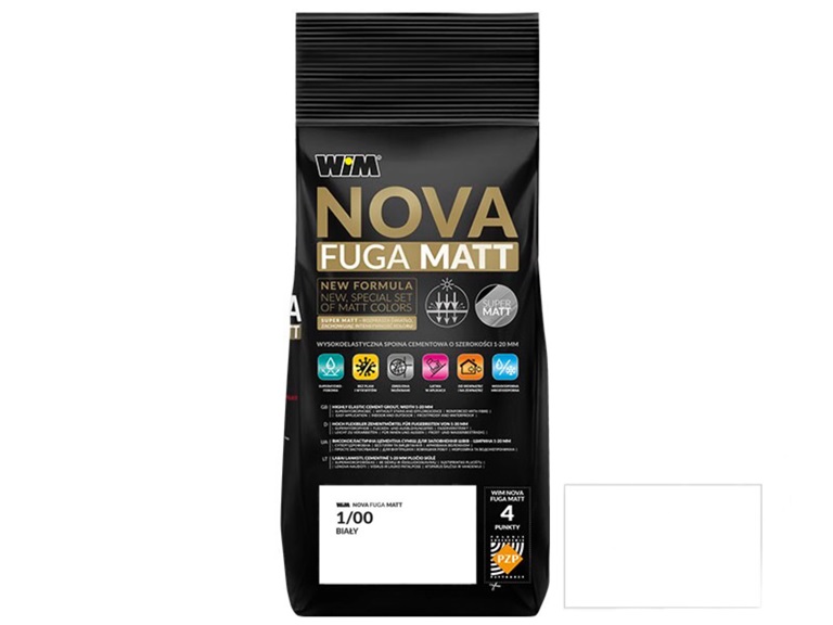 Зат WIM NOVA FUGA MATT 1/00 2кг білий (1 сорт)