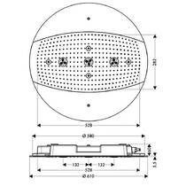 Верхній душ Hansgrohe Raindance Rainmaker Air 3jet 600 26115000 хром, фото №2
