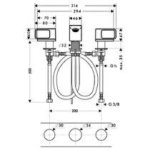 Змішувач для раковини Axor Urquiola 11041000 хром, фото №2