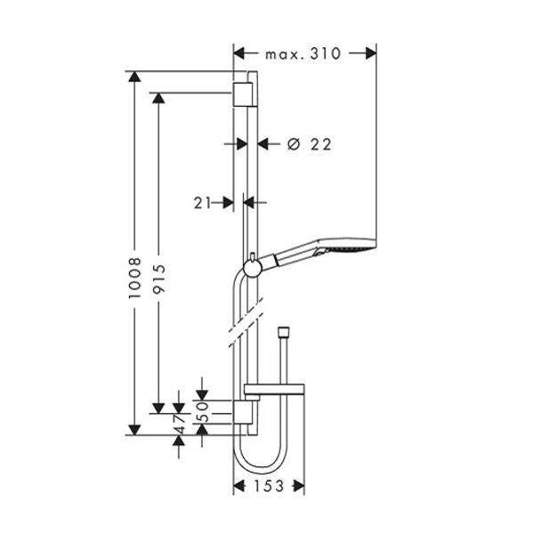 Душевый набор Hansgrohe Raindance Select s 120 3j PowderRain 27667000, фото 3