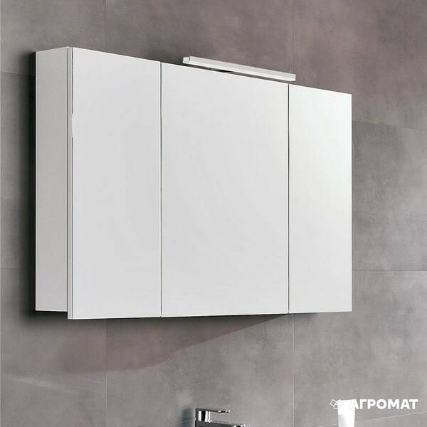 Дзеркальна шафа Royo Nika 19117 100 см білий, фото 2