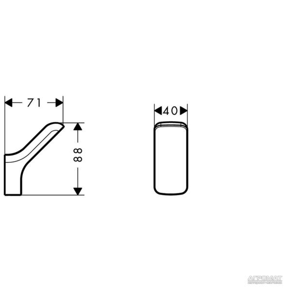 Крючок Axor Urquiola 42401000 одинарный хром, фото 3
