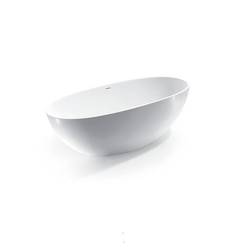 Ванна зі штучного каменю Devit Acqua 18090155W 180х90 см, фото 1