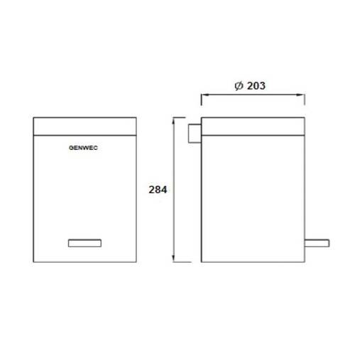 Відро для сміття Genwec GW06 02 04 02 5л хром, фото 2