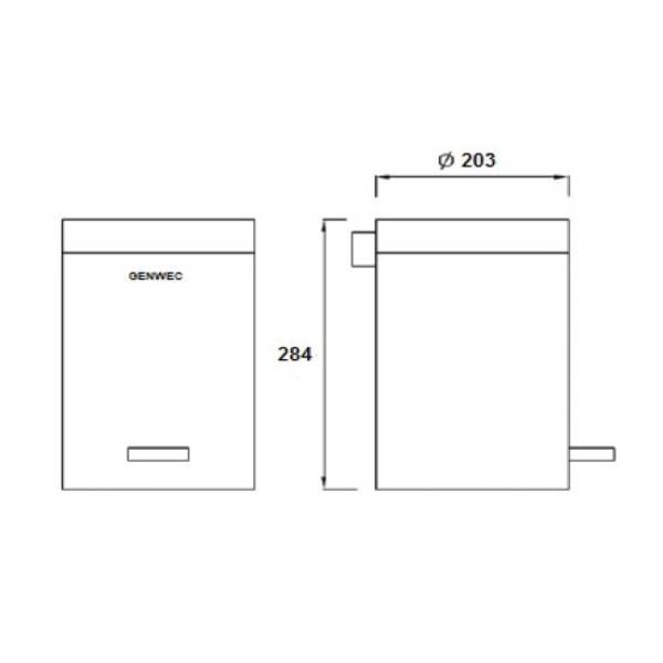 Відро для сміття Genwec GW06 02 04 02 5л хром, фото 2