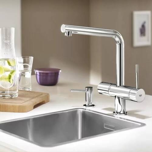 Змішувач для раковини Grohe Blue Minta Pure 31345002 із функцією очищення водопровідної води, фото 3