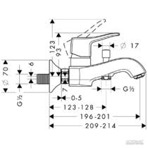 Змішувач для ванни Hansgrohe Metris Classic 31478000, фото №2