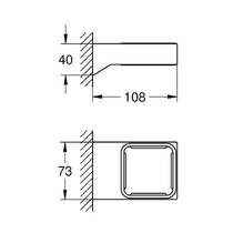 Держатель для стакана или мыльницы Grohe Selection Cube 40865000 хром, фото №2