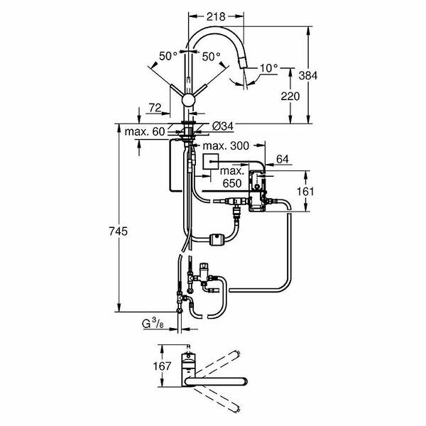 Смеситель для кухни Grohe Minta Touch 31358DC1, фото 2