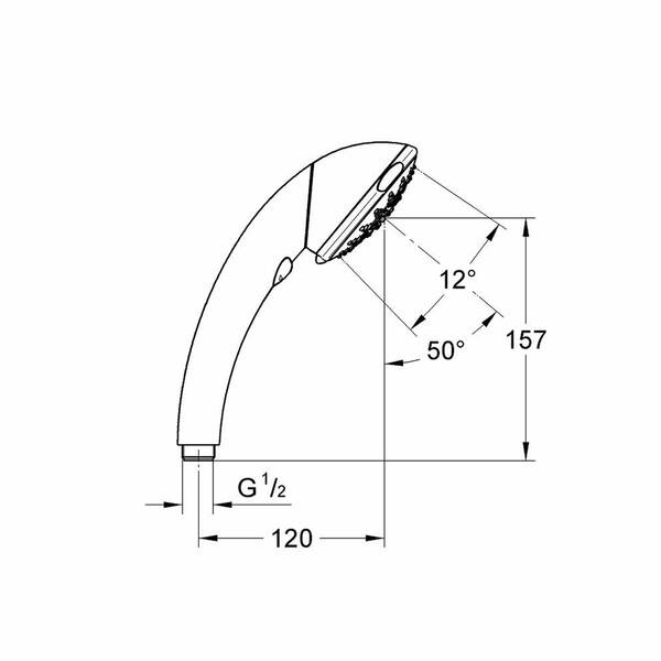 Ручний душ Grohe Movario 28393000 5 видів струменя, фото 2