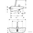 Смеситель для ванны Hansgrohe PuraVida 15472000, фото 2