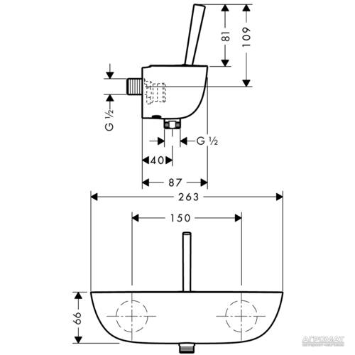 Змішувач для душу Hansgrohe PuraVida 15672000, фото 2