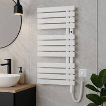 Рушникосушарка електрична Instal Projekt Popstar POPS-50/90 500х980 мм білий з білим теном 300 Вт, фото №1