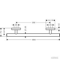 Тримач для рушників Hansgrohe PuraVida 41513000 хром, фото №2