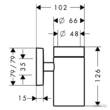 Склянка Hansgrohe PuraVida 41504000 з тримачем хром, фото 2