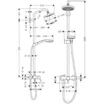 Душевая система Hansgrohe Croma 27154000, фото №2