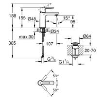 Смеситель для раковины Grohe Lineare New 23791001, фото №2