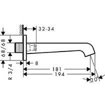 Излив для ванны Axor Citterio E 36425250 золото матовый, фото №2