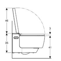 Подвесной унитаз-биде Geberit AquaClean Mera Comfort 146.214.11.1 белый, фото №5