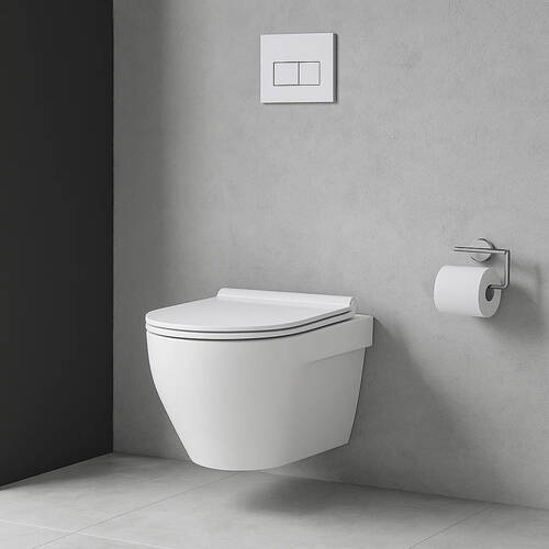 Унітаз підвісний Devit Laguna 3020110 Clean Pro з сидінням soft-close, quick-fix, фото 3