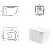 Унитаз подвесной Devit UP 3020120 Clean Pro с сиденьем soft-close, quick-fix, фото 2