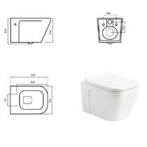 Унітаз підвісний Devit UP 3020120 Clean Pro з сидінням soft-close, quick-fix, фото №2