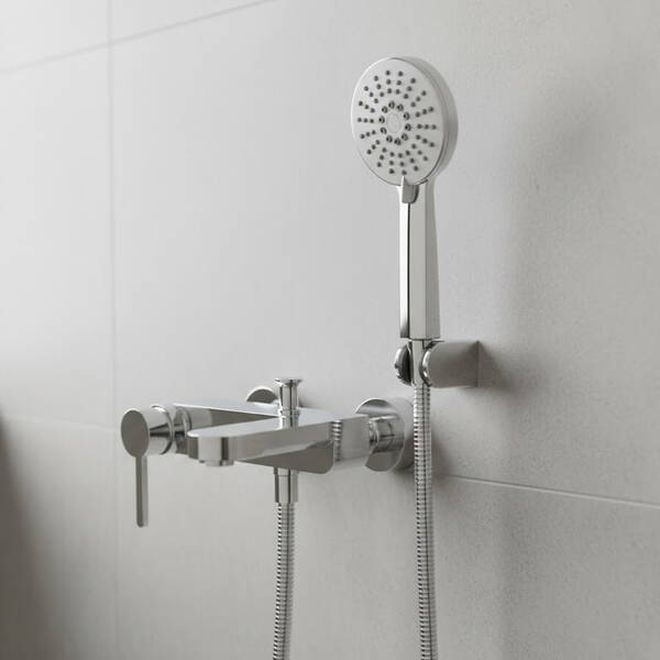 Змішувач для ванни Devit Laguna 84125110 з душовим набором хром, фото 1