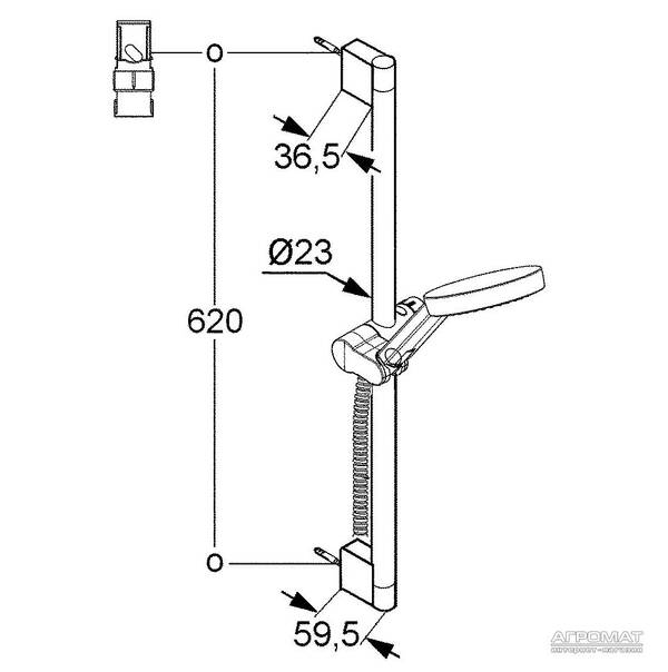 Душевой набор Kludi A-Qa 657300500, фото 2