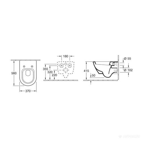 Унітаз підвісний Villeroy&Boch Subway 2.0 56001001, фото 4