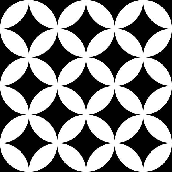 Керамограніт Mayolica District Circles Black 20x20 см, фото 1