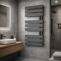 Рушникосушарка водяна Instal Projekt Nameless NAM-50/120C31 1186х500 мм чорний матовий, фото №4