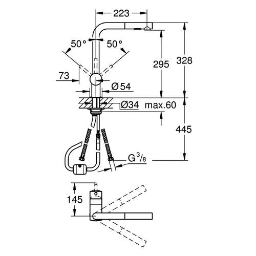 Змішувач для кухні Grohe Minta 30274000 хром, фото 2