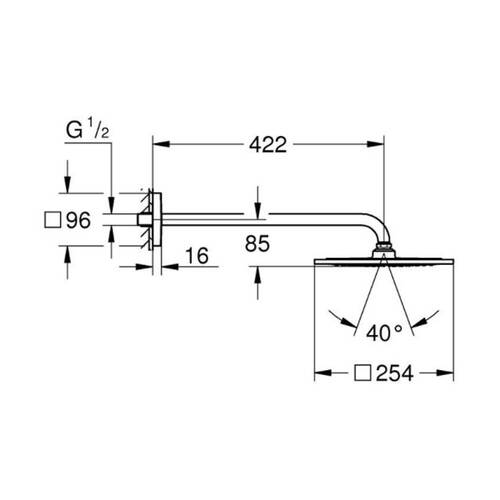 Душевая система скрытого монтажа Grohe Grohtherm SmartControl 3450600А с термостатом, фото 3