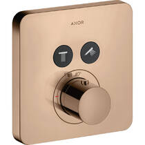 Змішувач прихованого монтажу для душу Axor ShowerSolutions 36707300 з термостатом, поліроване червоне золото, фото №1