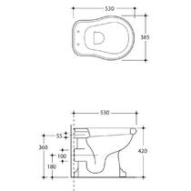 Напольный унитаз Kerasan Retro 1010 01 белый, фото №4