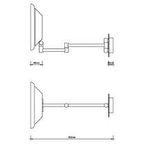 Косметичне дзеркало Decor Walther BS 16 Touch 0121400 з LED-підсвічуванням та збільшенням 5х, хром, фото №2