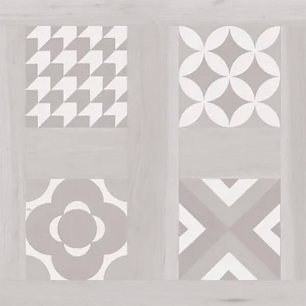 Керамограніт Argenta Ceramica Selandia Decor Bianco 60x60 см, фото 1